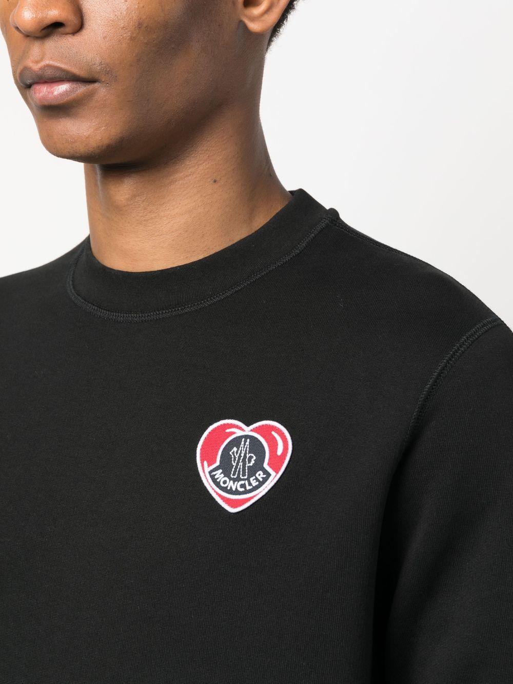 Logo-patch Cotton Sweatshirt In Black Product Image