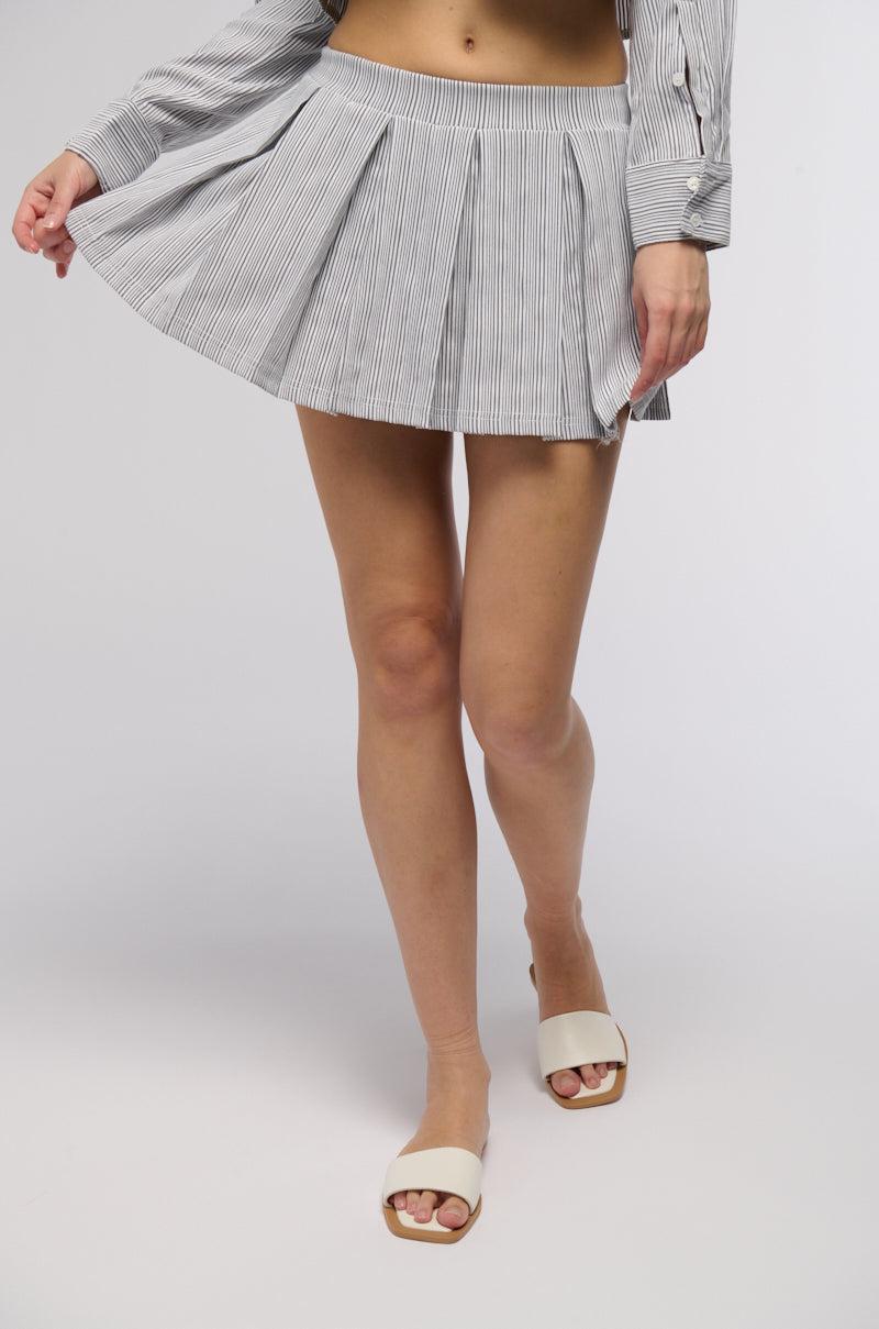 LEAVE IT BETTER PLEATED MINI SKIRT Product Image