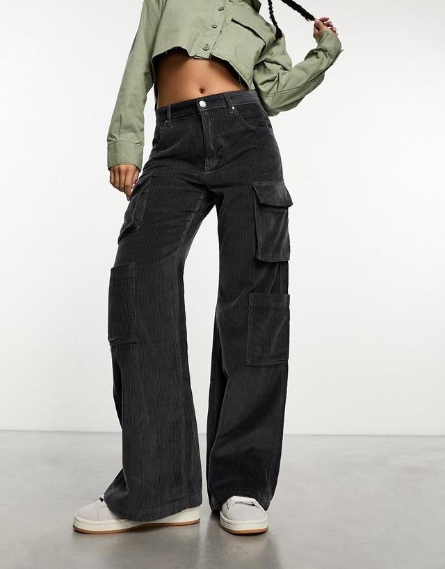 Cotton On Womens Cord Cargo Wide Leg Jeans Product Image