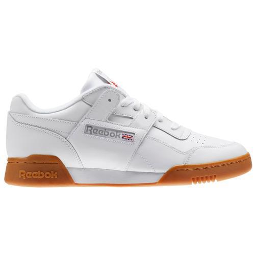 Reebok Mens Workout Plus - Shoes White/Red Product Image