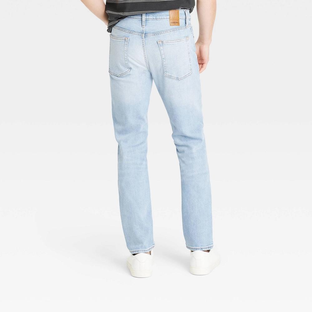 Mens Slim Fit Jeans - Goodfellow & Co Light Blue 34x34 Product Image