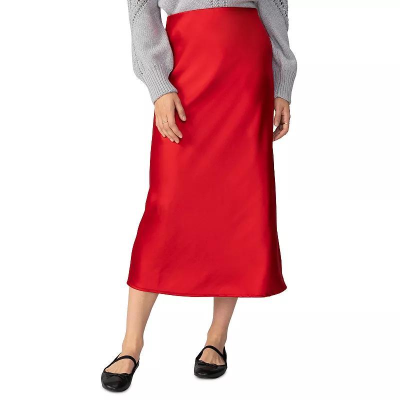 Womens Modern Supply by Sanctuary Satin Midi Slip Skirt Product Image