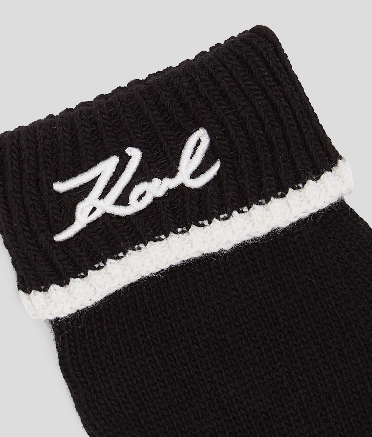 K/SIGNATURE KNITTED GLOVES Product Image