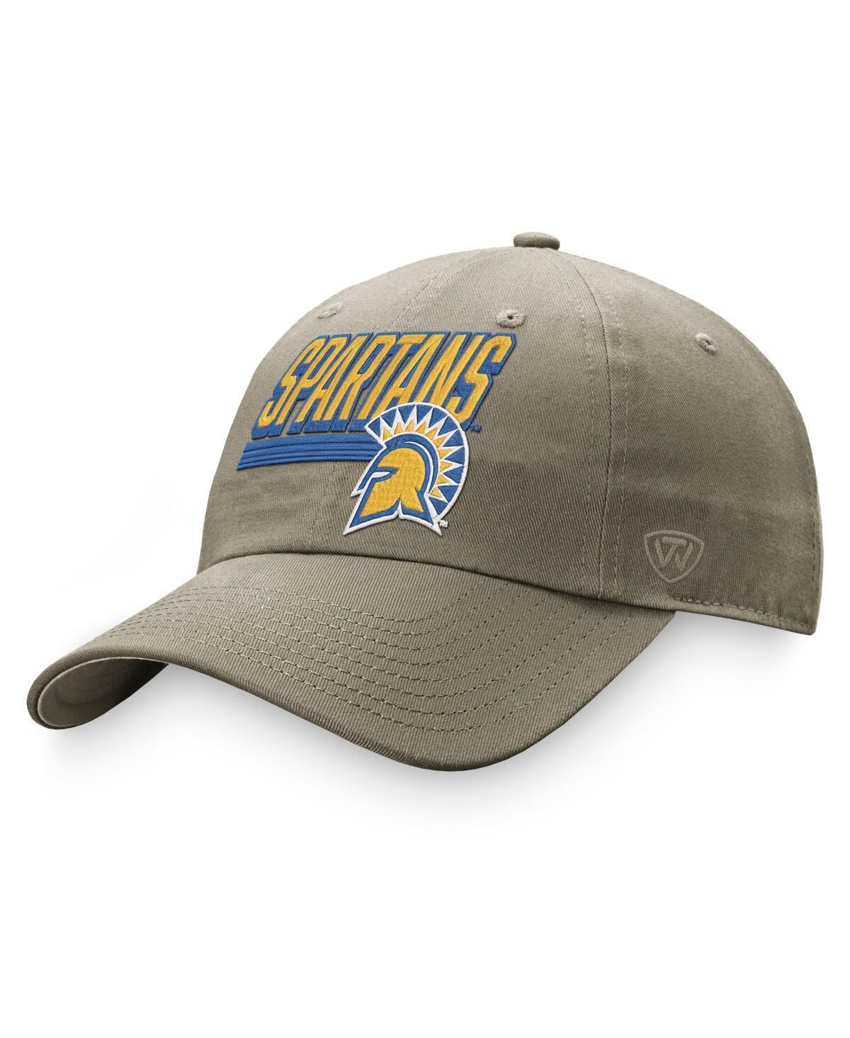 Mens Top of the World Khaki San Jose State Spartans Slice Adjustable Hat Product Image