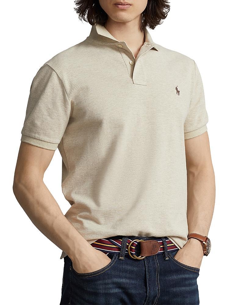 Mens Custom Slim-Fit Cotton Mesh Polo Product Image