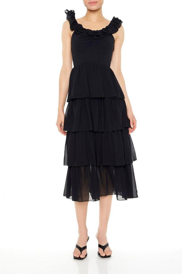 Tiered Ruffle Midi Dress | Forever 21 Product Image