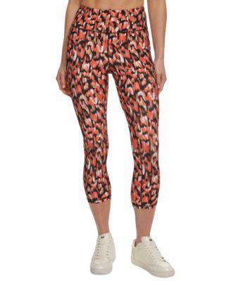 Women's Printed High-Waist Cropped Leggings Product Image