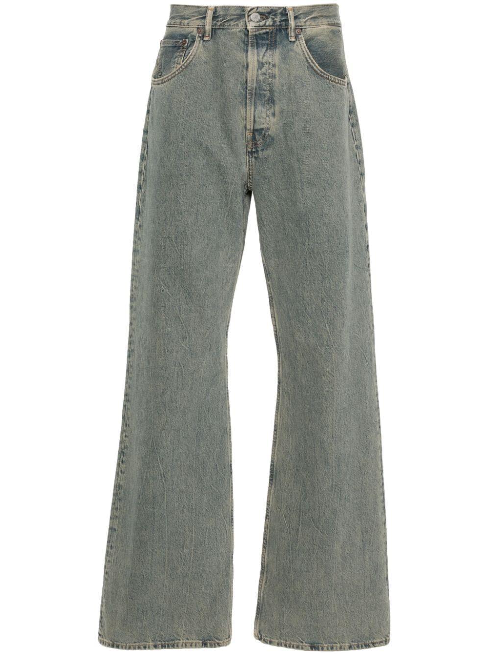 mid-rise wide-leg jeans Product Image