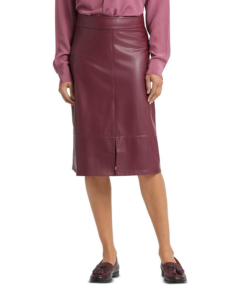 Nydj Faux Leather A Line Skirt Product Image