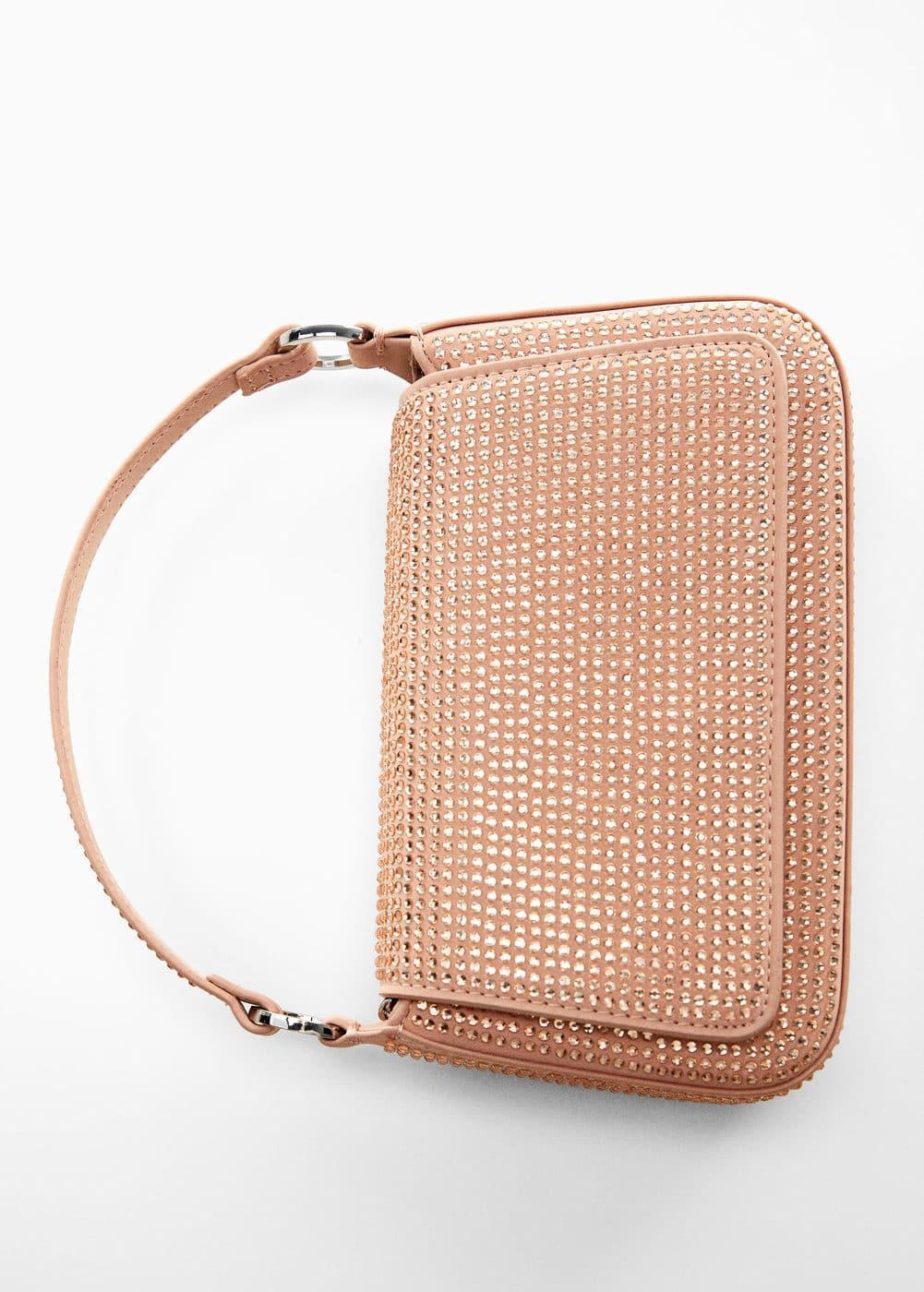 MANGO - Mini rhinestone chain bag - One size - Women Product Image