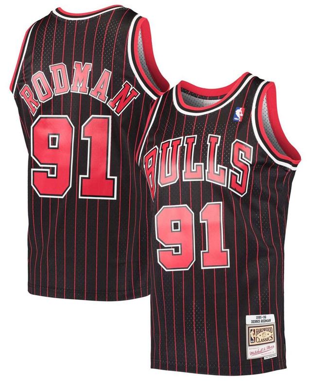 Mens Mitchell & Ness Dennis Rodman Chicago Bulls Hardwood Classics Swingman Jersey Product Image