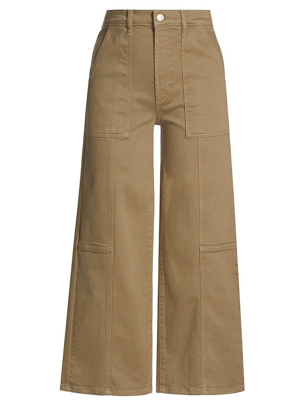 Womens Getty High-Rise Crop Utility Jeans Product Image