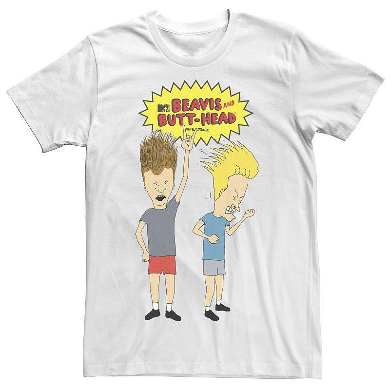 Mens Beavis and Butthead Head Bang Original Logo Tee Product Image