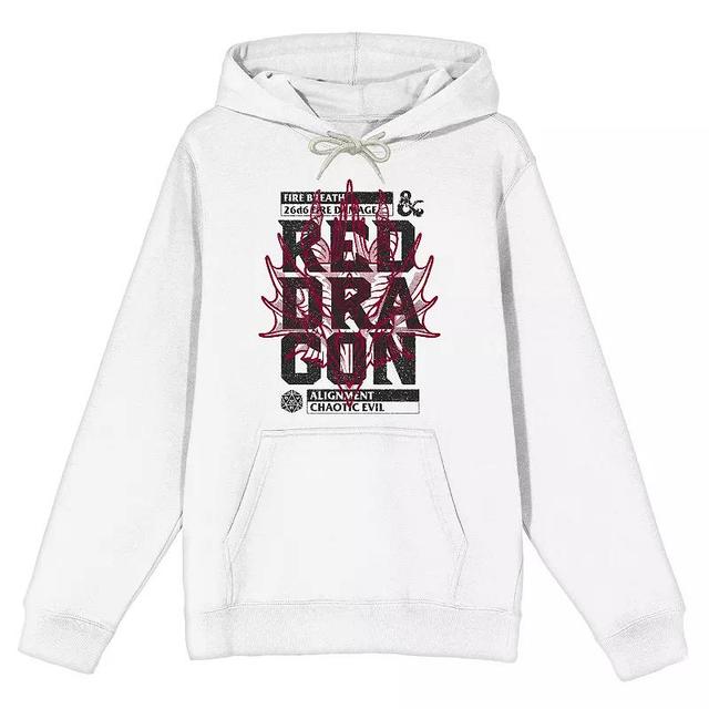 Mens Dungeons & Dragons Red Dragon Stats Graphic Hoodie Product Image