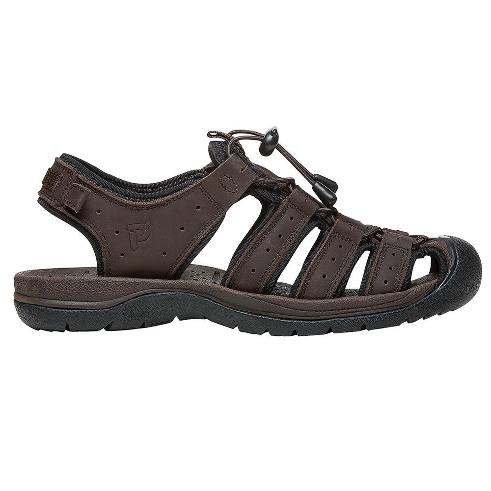 Propet Kona Mens Fisherman Sandals Grey Product Image