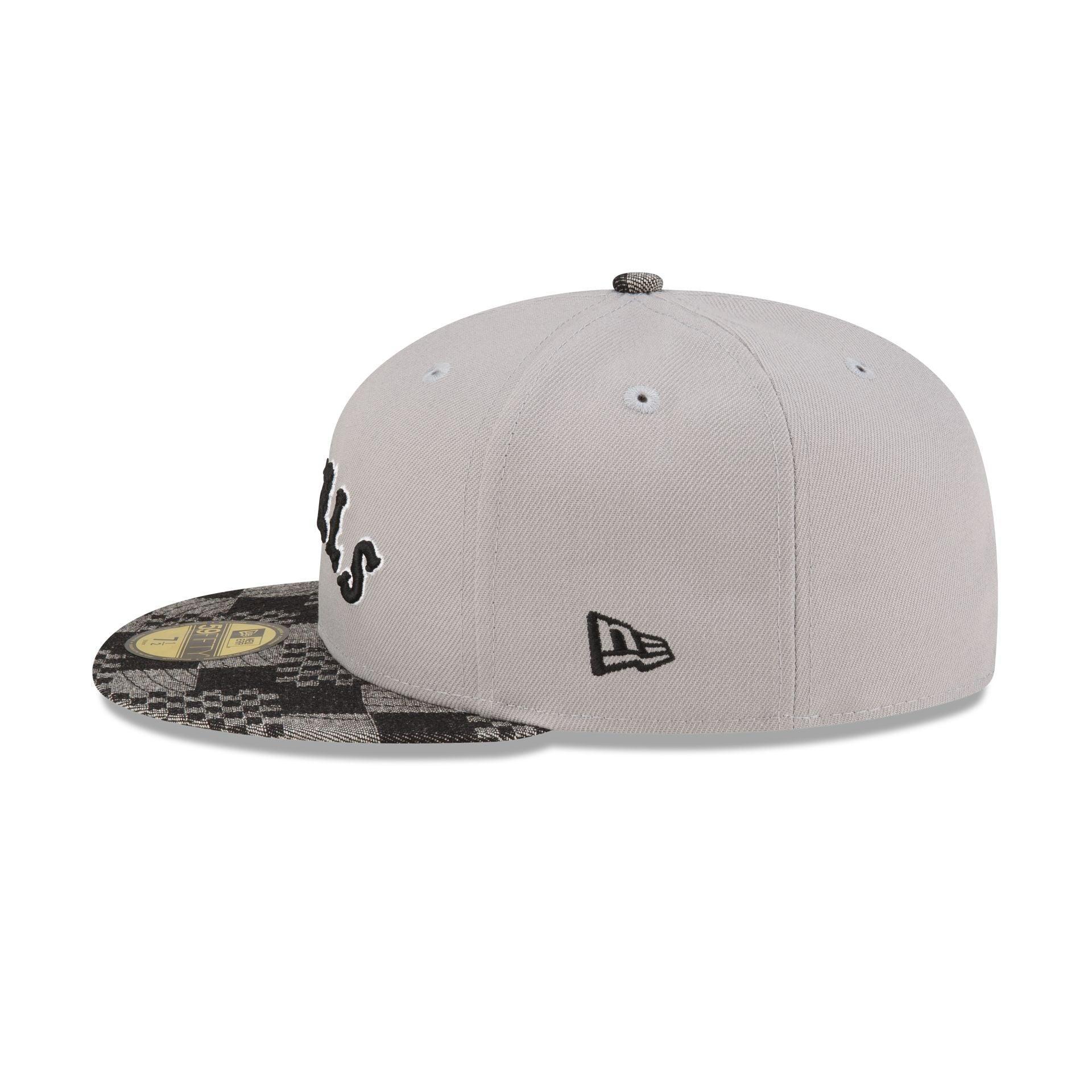 Los Angeles Angels Pattern Denim 59FIFTY Fitted Hat Male Product Image