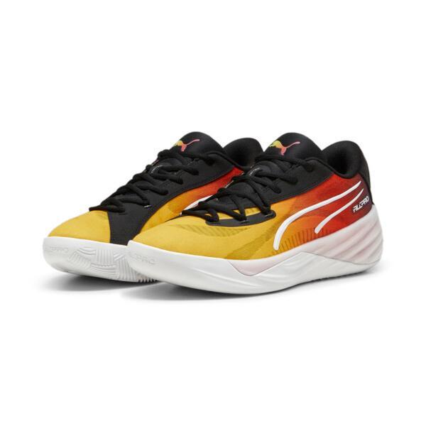 PUMA All-Pro NITRO™ SHOWTIME Men's Basketball Shoes in Yellow Sizzle/Purple Glimmer Product Image