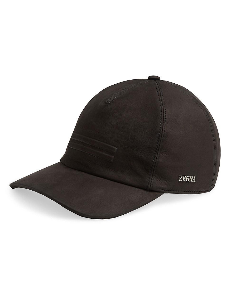 Mens Leather Baseball Cap product image