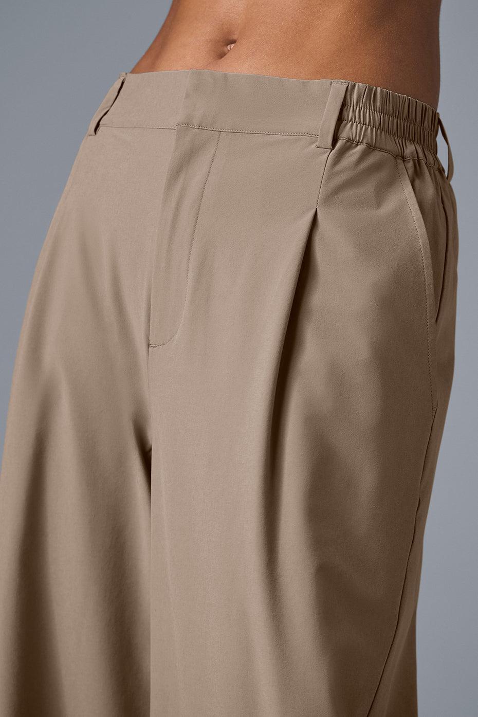 High-Waist Pursuit Trouser (Long) - Gravel Female Product Image