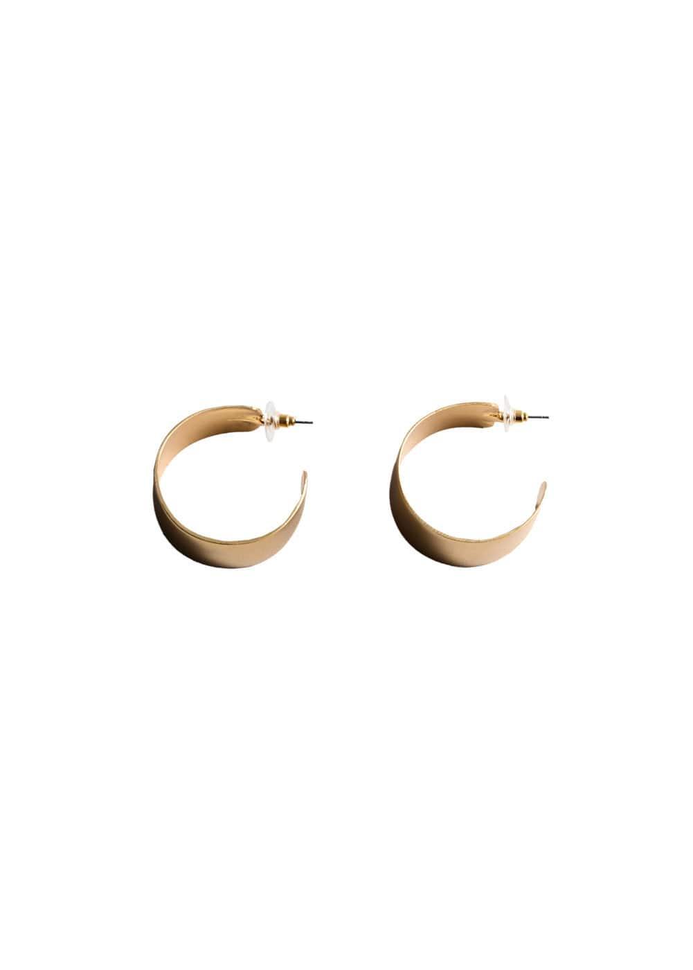 MANGO - Volume hoop earrings - One size - Women Product Image