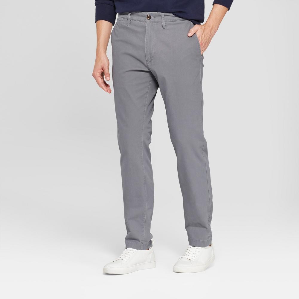 Men's Every Wear Slim Fit Chino Pants - Goodfellow & Co™ Thundering Gray 33x30 Product Image