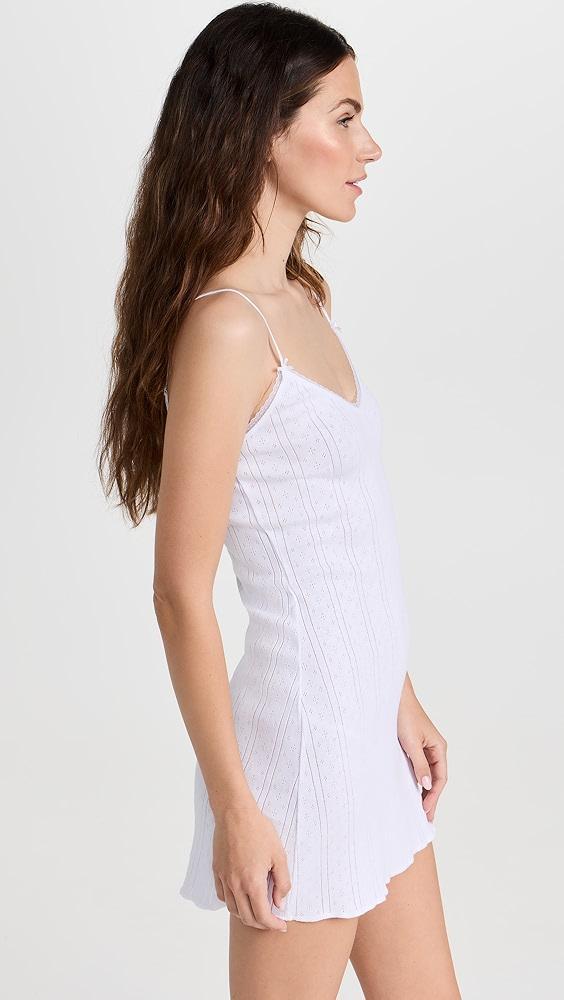 COUCOU The Cami Slip Dress: Pointelle | Shopbop Product Image