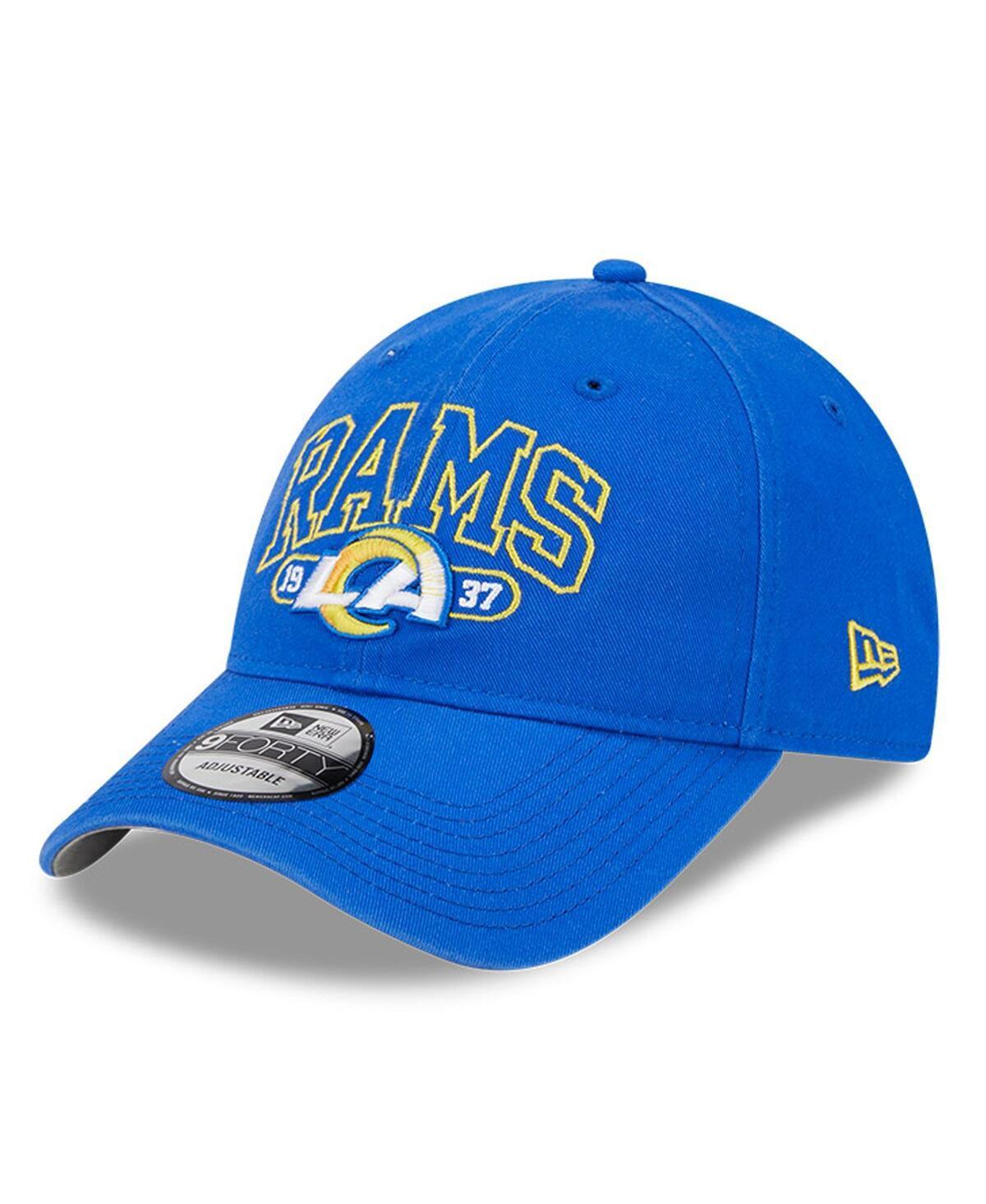 Mens New Era Royal Los Angeles Rams Outline 9FORTY Snapback Hat Product Image