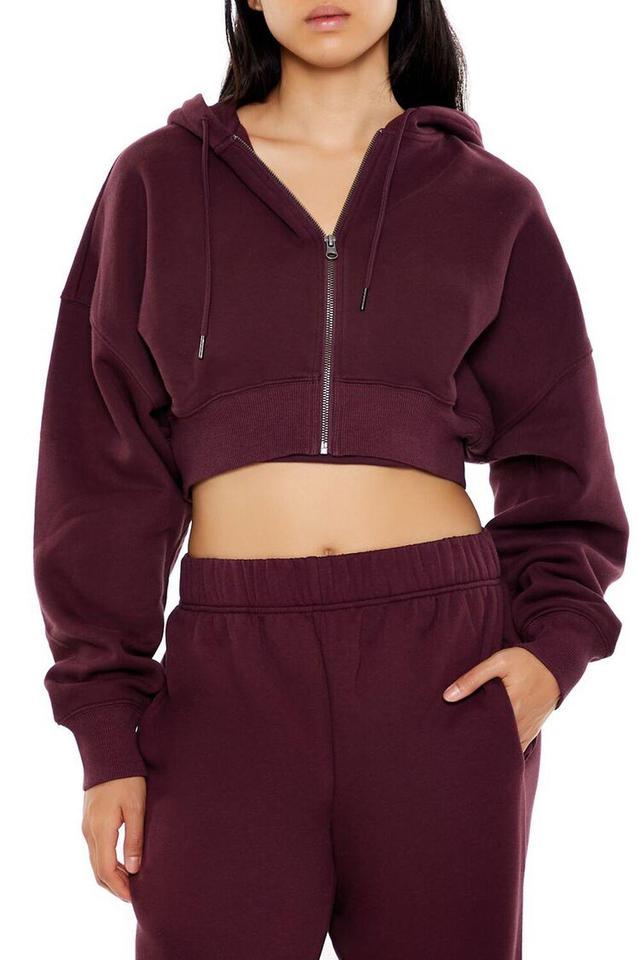 Cropped Zip-Up Hoodie | Forever 21 Product Image