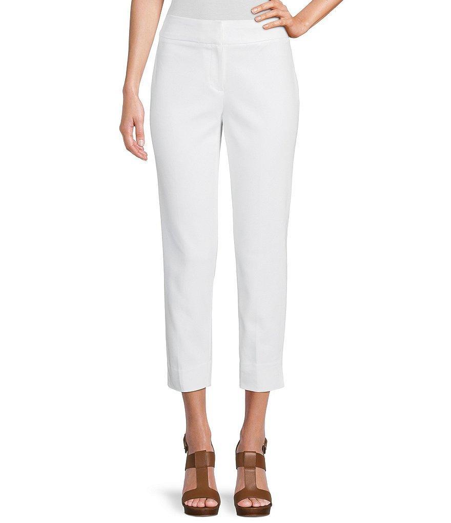 MICHAEL Michael Kors Lux Tech Stretch Slit Hem Capri Pants Product Image