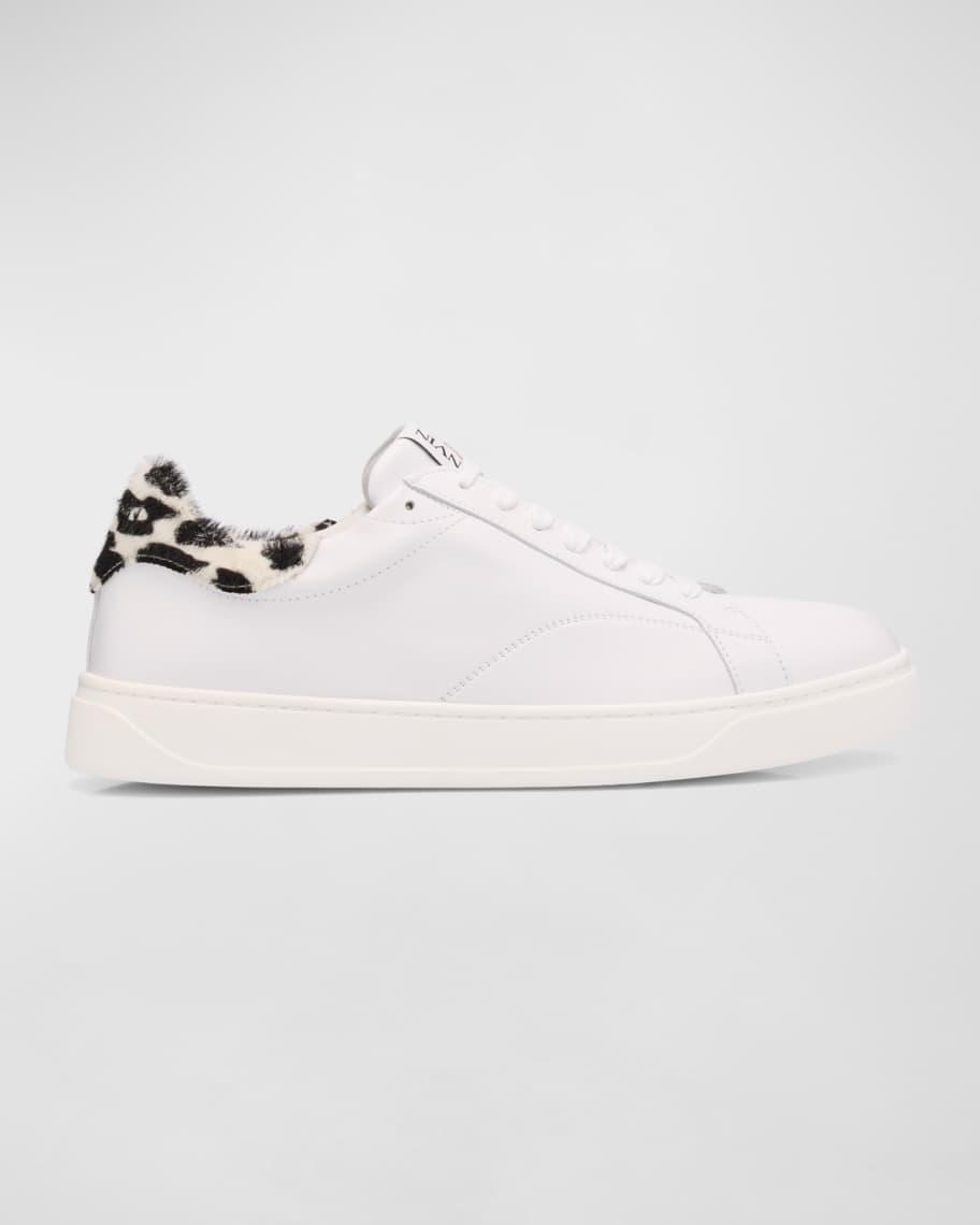 Men's DDB0 Leather and Calf Hair Low-Top Sneakers Product Image