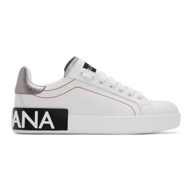 Portofino Sneaker In Bianco Argento Product Image