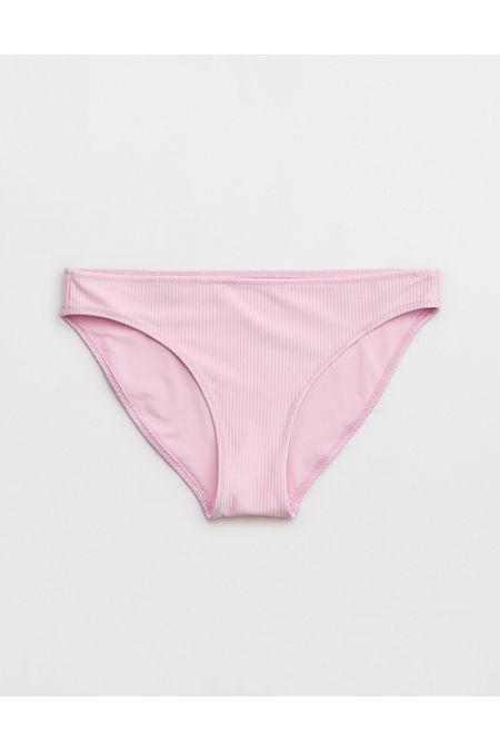 Aerie Shine Rib Full Coverage Bikini Bottom Women's Product Image