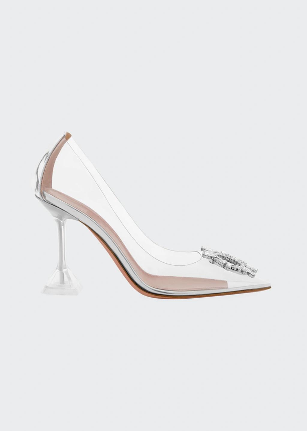 Rosie Crystal-embellished Pvc Pumps In White product image