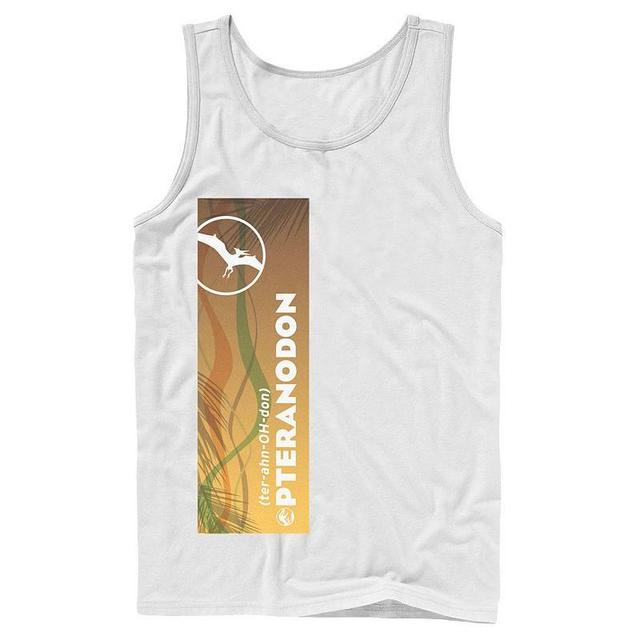 Mens Jurassic World Pteranodon Right Panel Tank Top Grey Product Image