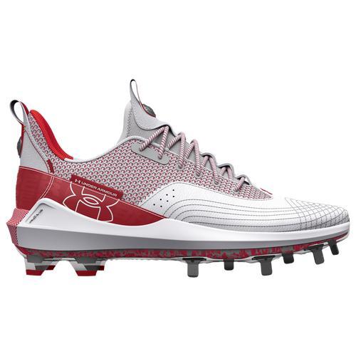 Under Armour Mens Harper 7 Low ST - Baseball Shoes Red/White/Red Product Image