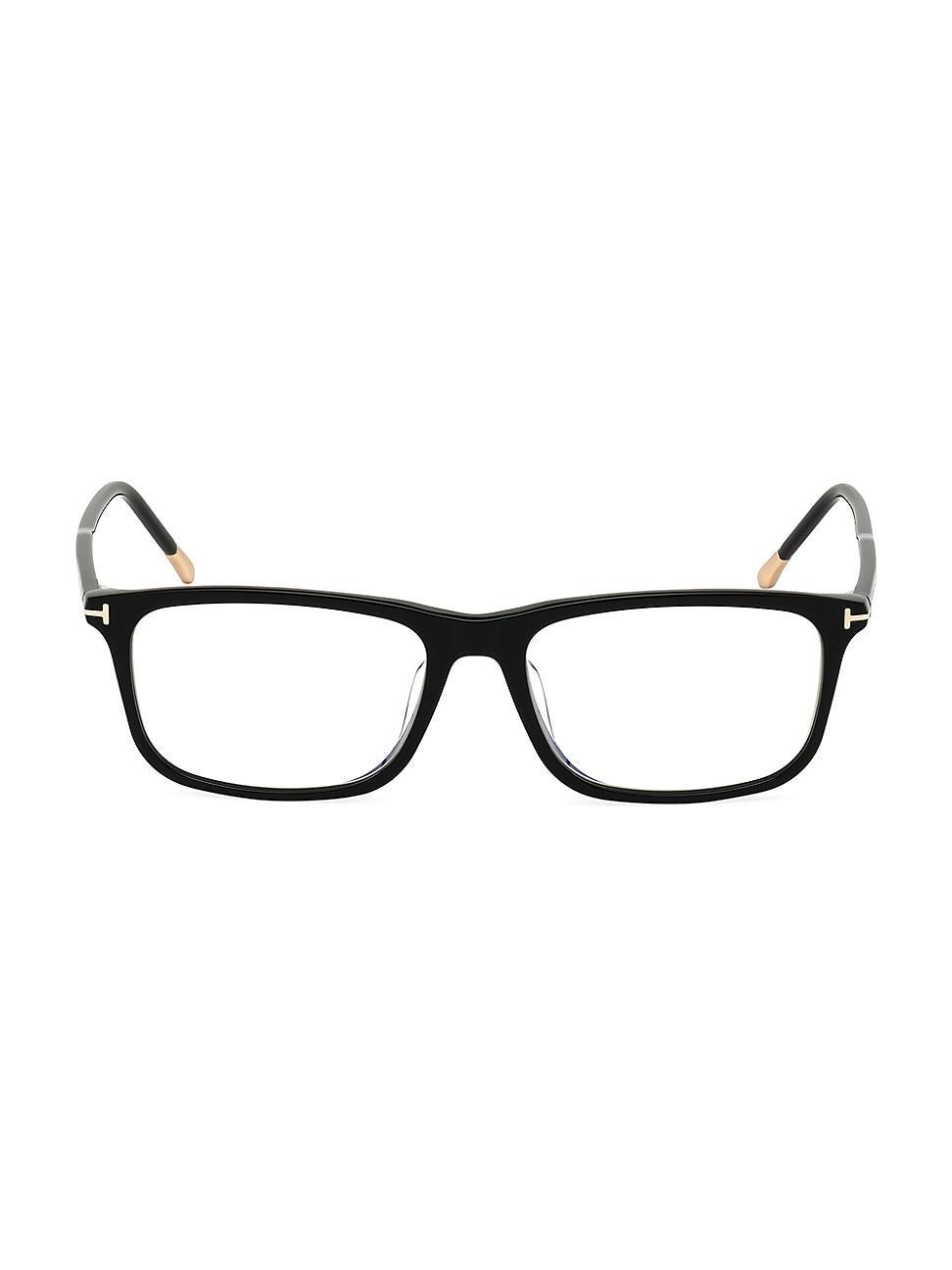 Mens 57MM Rectangle Optical Glasses Product Image