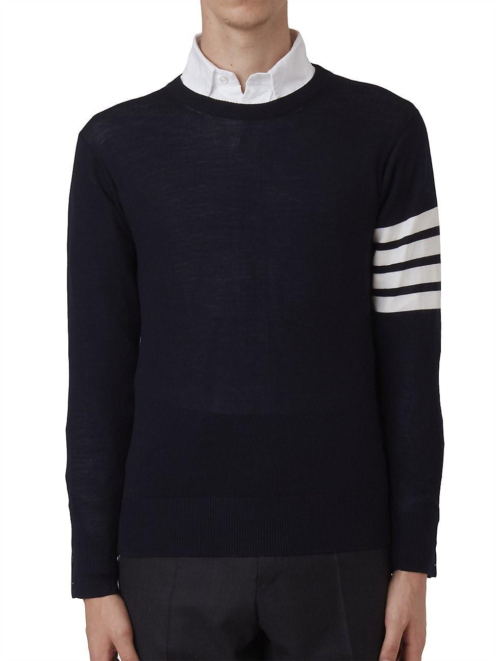 Thom Browne Mens 4-Bar Merino Wool Sweater Product Image