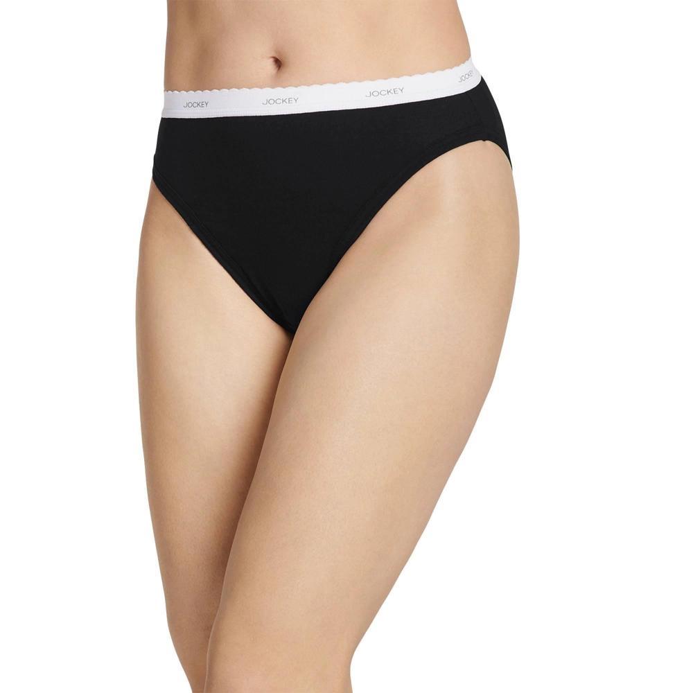 Jockey Women's Classic French Cut - 3 Pack 5 Black Product Image