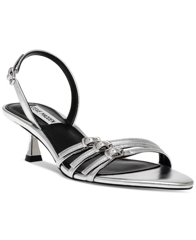 Steve Madden Womens Rapture Strappy Kitten-Heel Sandals Product Image