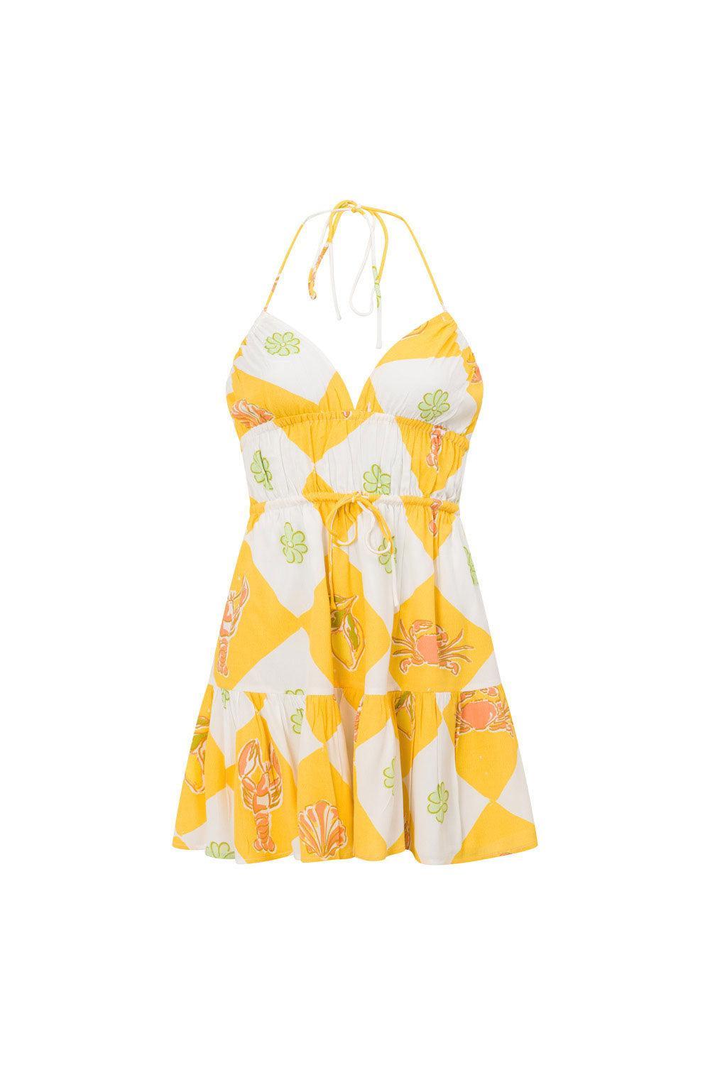 Astyn Dress - Oceano Yellow Product Image