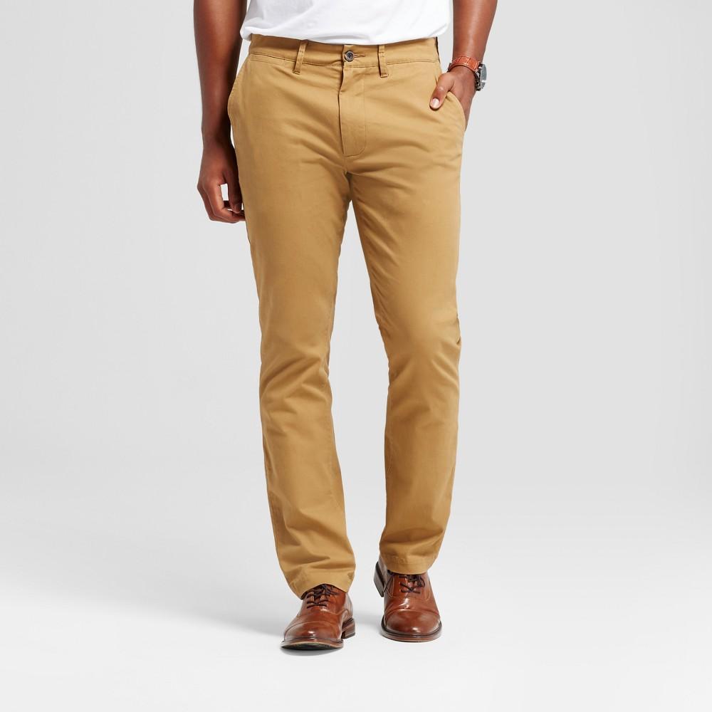 Mens Every Wear Athletic Fit Chino Pants - Goodfellow & Co Dapper Brown 29X30 Product Image