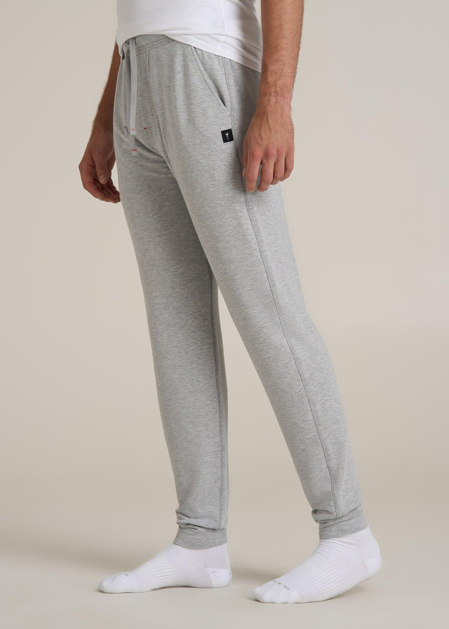 Sleep Joggers for Tall Men in Grey Mix Male Product Image