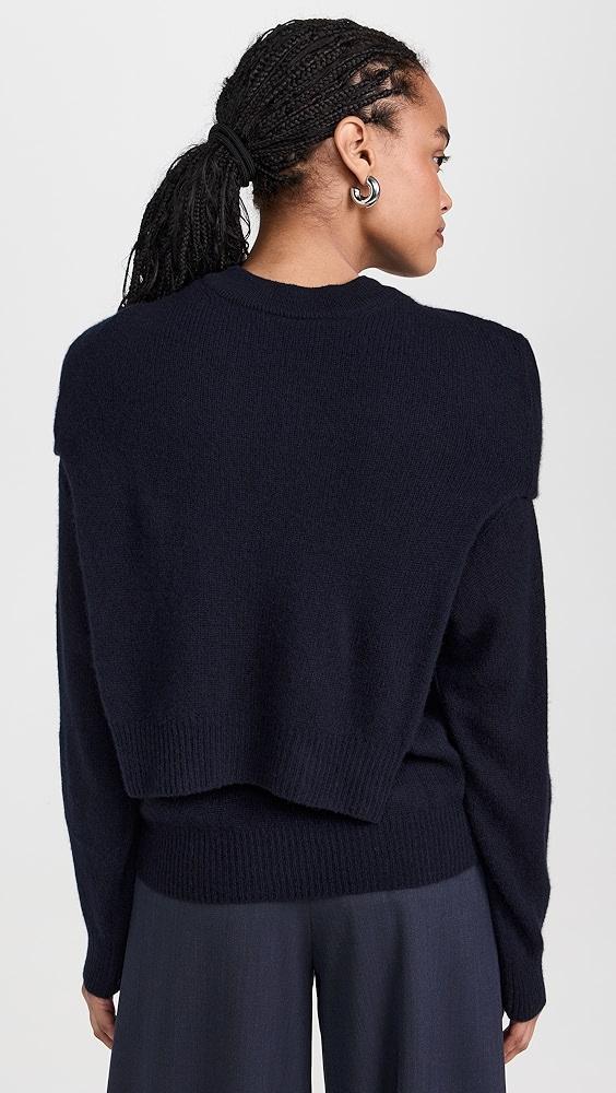 Naadam Featherweight Cashmere Layered Crewneck Sweater | Shopbop Product Image