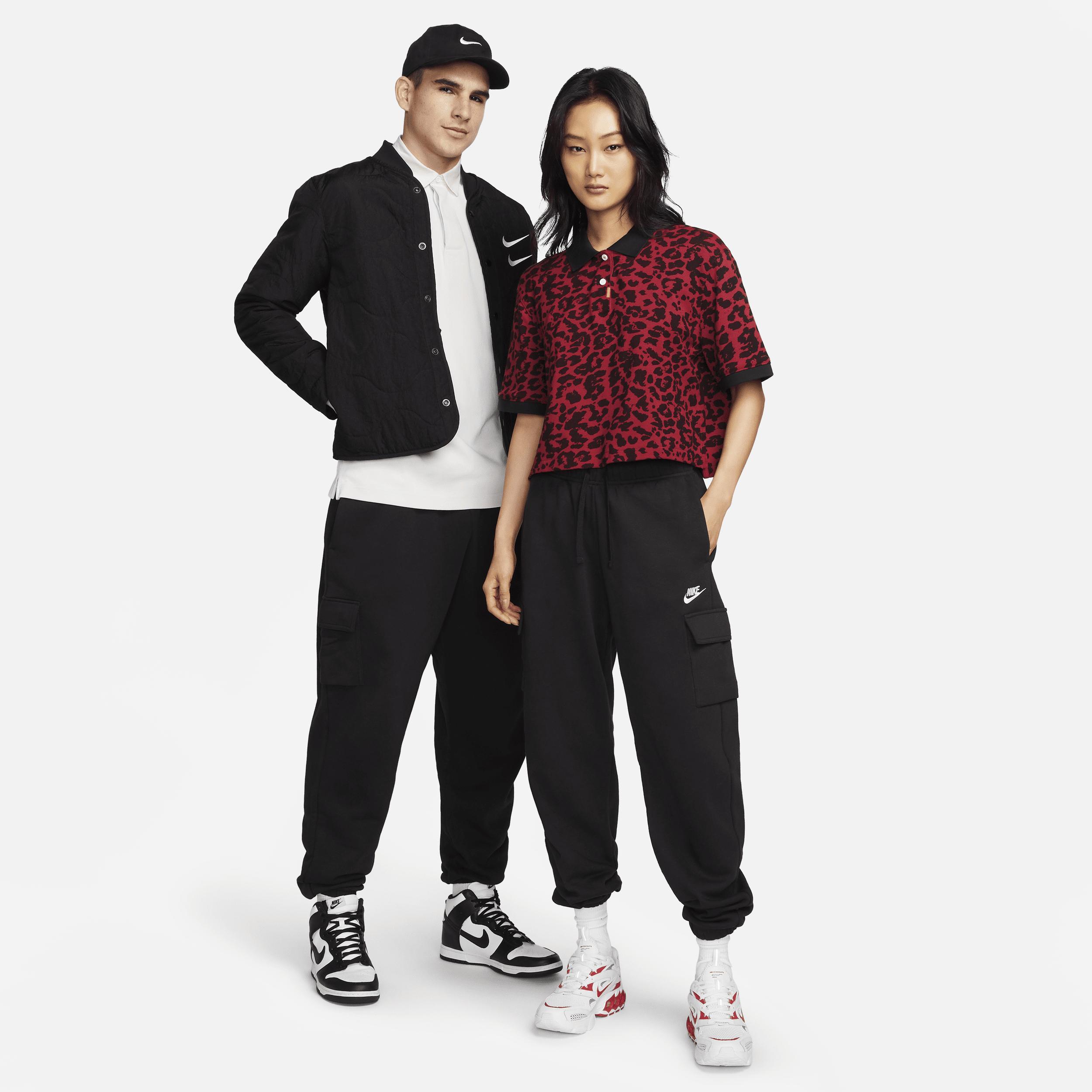 Womens Nike Sportswear Club Fleece Mid-Rise Oversized Cargo Sweatpants Product Image