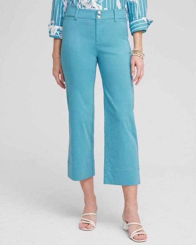 Women's Trapunto Wide Leg Cropped Pants Product Image