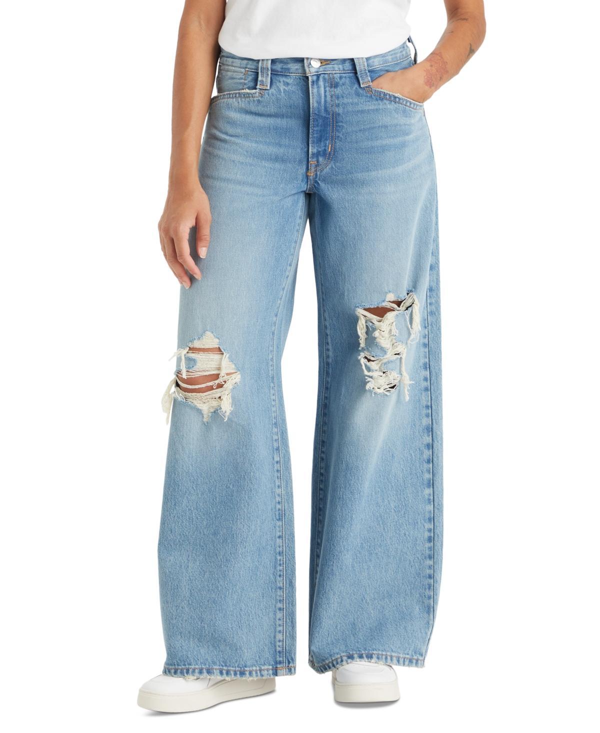 Womens Levis 94 Baggy Wide-Leg Jeans Light Blue Product Image