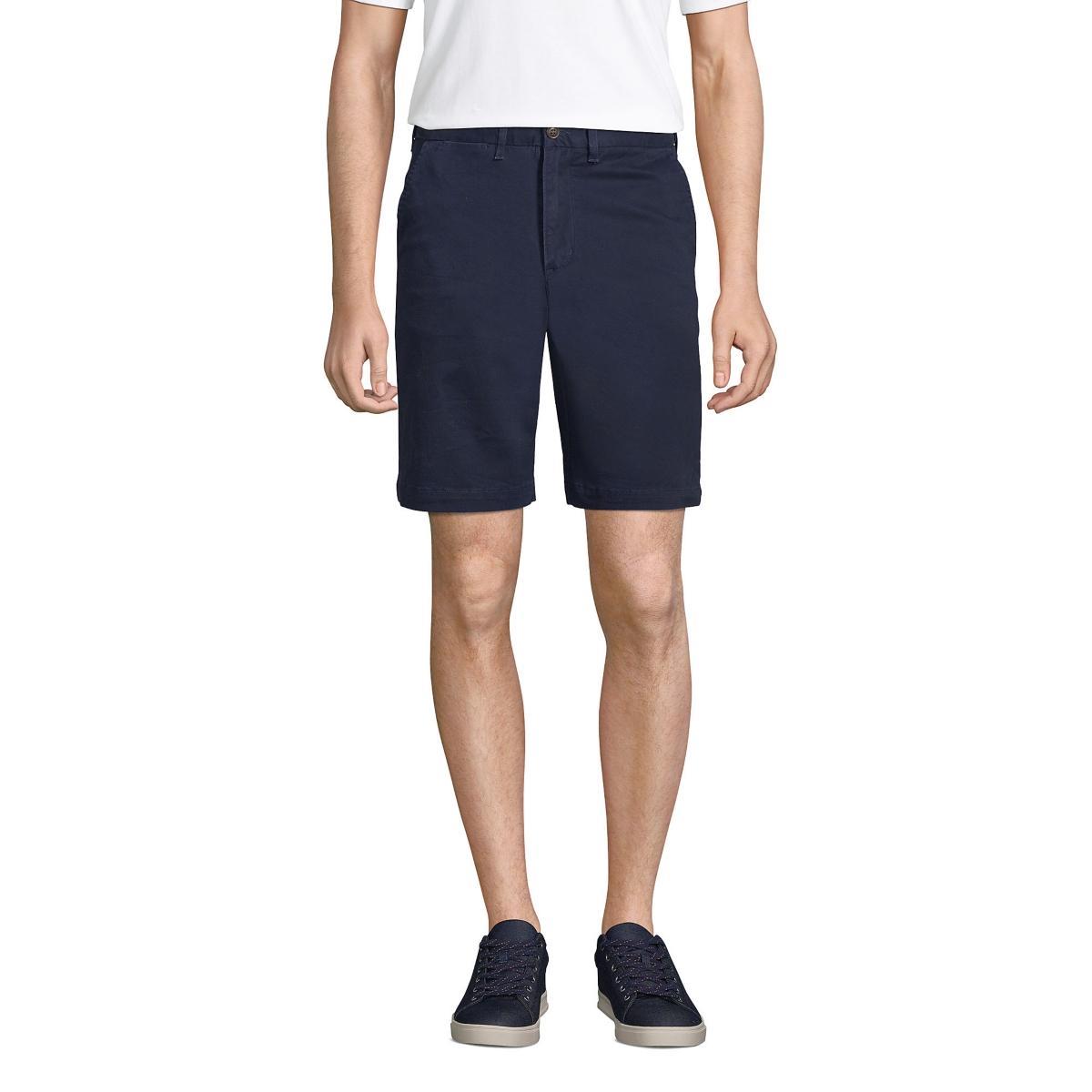 Big & Tall Lands End 9 Comfort-Waist Knockabout Chino Shorts, Mens Radiant Blue Product Image