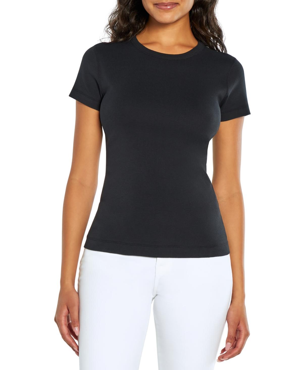 Three Dots Womens Short Sleeve Crewneck T-Shirt Product Image