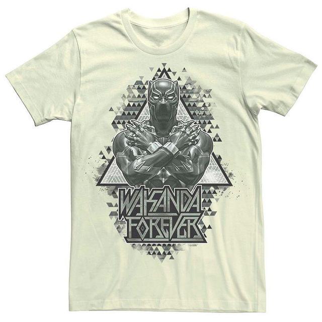 Mens Marvel Black Panther Geometric Triangles Portrait Tee Product Image