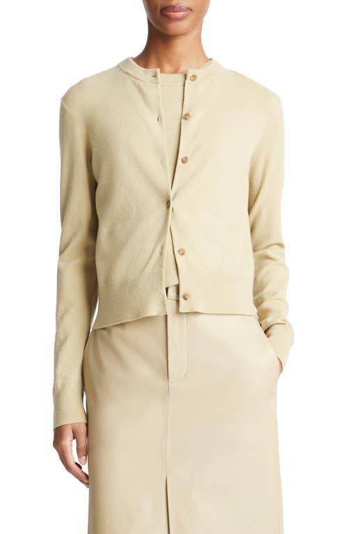 Wool Cashmere Shank-Button Cardigan Product Image